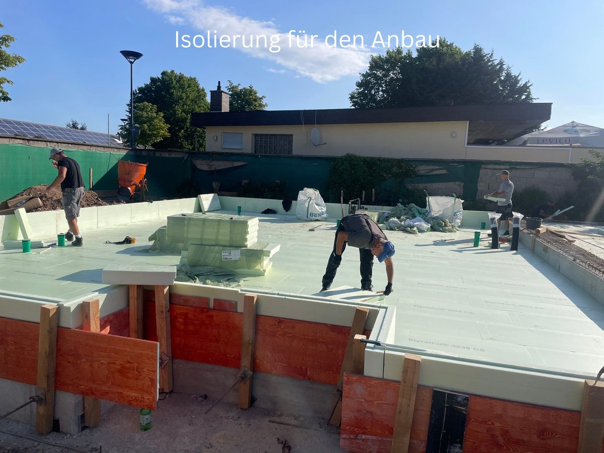 Isolierung für den Anbau